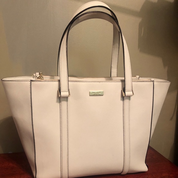 kate spade Handbags - Kate Spade Newbury Lane Briar White Leather Tote